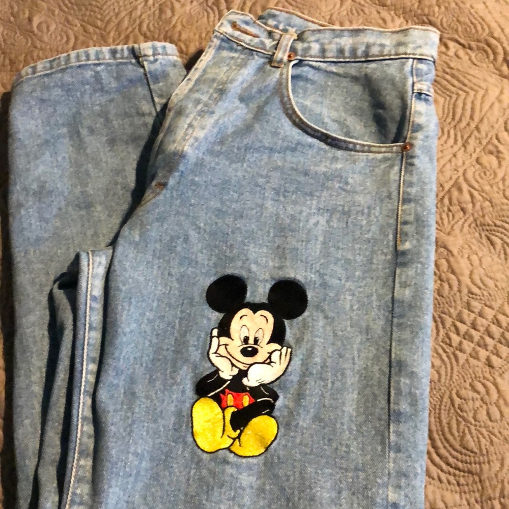 Vintage Mickey Mouse Jeans - Picture 1 of 8